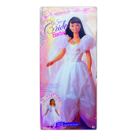 Mattel Barbie My Size Bride 3 Feet Tall 1994 Edition