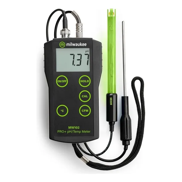Medidor Ph Temperatura Milwaukee Mw102 Portatil Agricultura