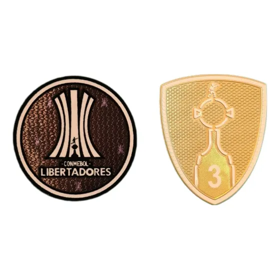 Kit Patchs Libertadores Palmeiras Flamengo São Paulo Grêmio