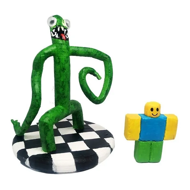 Rainbow Friends Green + Noob Roblox Figura Impresa 3d  13 Cm