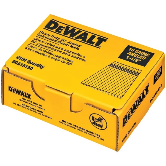 Caja De 2500 Clavos Reforzados 1-1/2  16ga Dewalt Dca16150