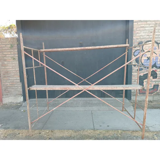 Andamio Metalico Con Tijeras 2 Tablones Cada Uno Calidad