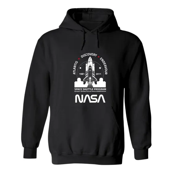 Sudadera Mujer Hoodie Nasa Cohete