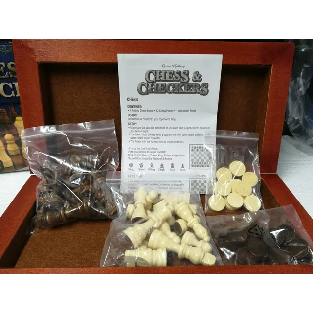 Juego Mesa Ajedrez Tablero Damas Madera Cod6003 Asch
