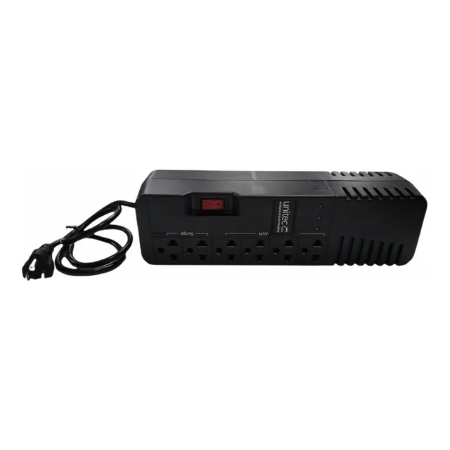 Regulador Voltaje Automatico Unitec 990va/450w 6 Tomas 