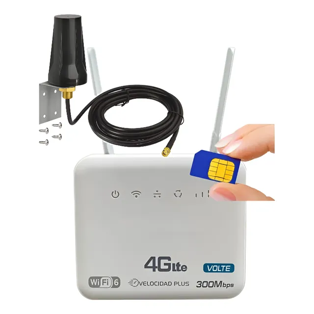 Modem Router Internet 4g Wifi Con Antena Exterior