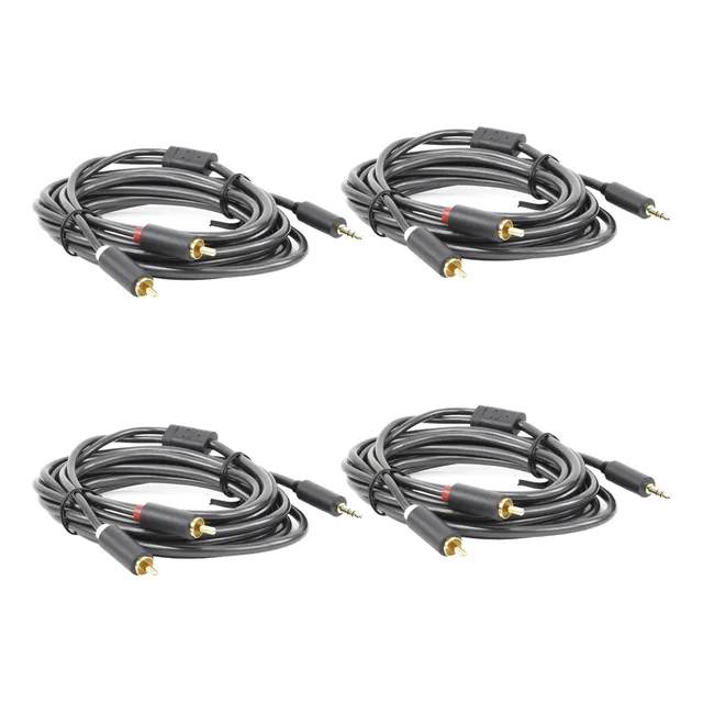 4 Cables Ugreen 3m 3.5mm Rca A 2 Rca Macho Abs Gris 10512