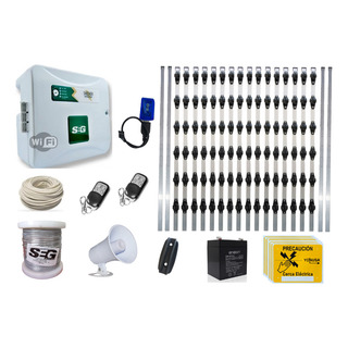 Kit Cerco Electrico Seg Shocker Wifi+20 Postes Anticorrosión Kit Cerco Electrico Seg Shocker Wifi+20 Postes Anticorrosión