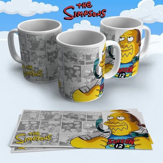 Taza De Ceramica Simpsons Coleccion 2021 Jeff