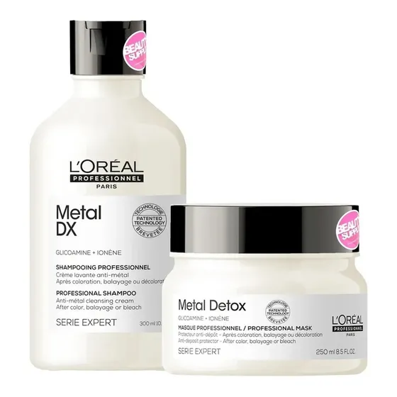 Pack Loreal Metal Detox Shampoo + Mascara Anti-metal 250ml