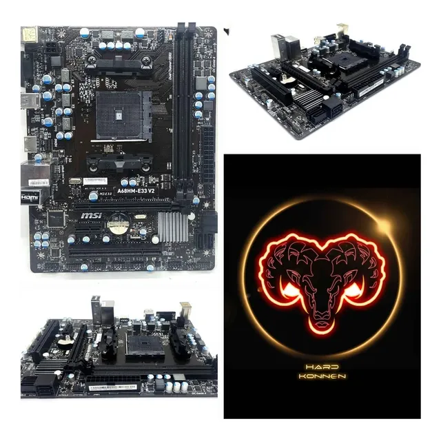 Mother Msi A68hm-e33 V2 Socket Fm2+ Ddr3 Hardkonnen