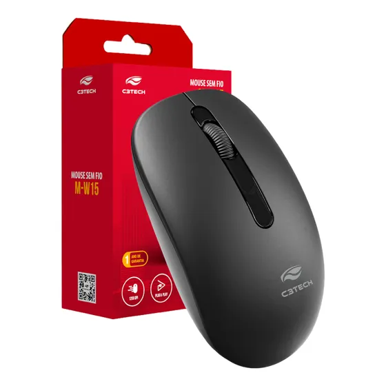 Mouse Sem Fio M-w15rbk Vermelho Sensor Optico Precisao