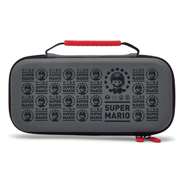 Estuche Para Switch Switch Oled Switch Lite Power A Macrotec Color Super Mario Black