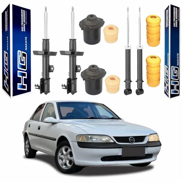 Kit 4 Amortecedor Vectra 96 97 98 99 2000 2001 Nakata + Kit 