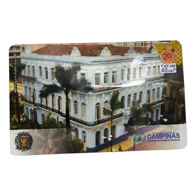 Cartão Telefônico 20 Und Prefeitura Municipal De Campinas Prefeitura Municipal De Campinas