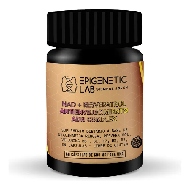 Nad + Resveratrol 600 Mg X 60 Capsulas Epigenetic Lab Sin Sabor