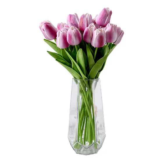 Flores Artificiales, 10 Unidades, Tulipanes Falsos Para Deco