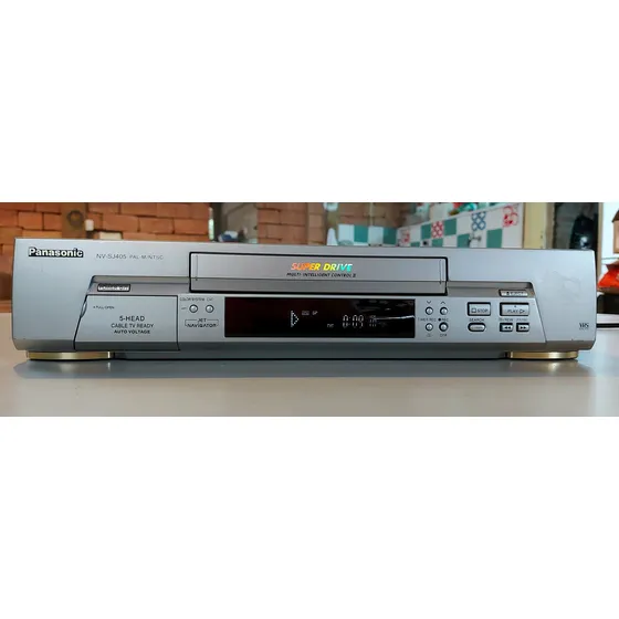 Vídeocassete Panasonic 5cabeças Funcionando Perfeitamente Prateado