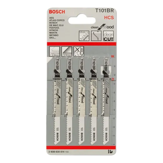 Bosch Hoja Sierra Caladora X5 T101br Madera Tablero Laminado