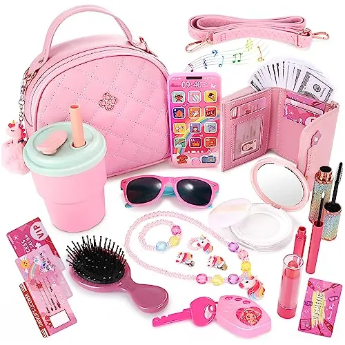 Cartera De Juego Y Juego De Maquillaje De Imitación Ni...