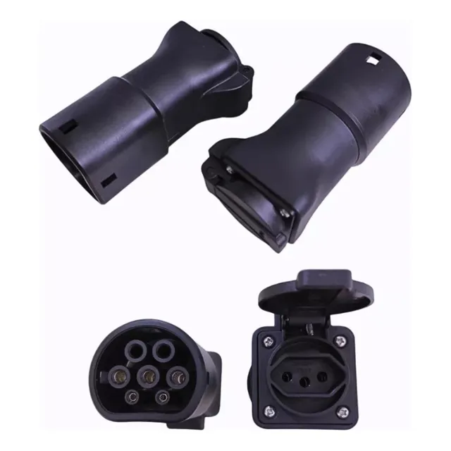 Descargador Adaptador Schuko De Autos Electricos Ev Camping