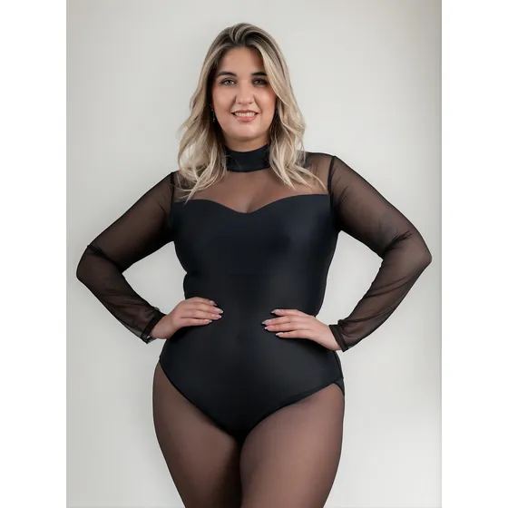 Body Moldeador Tipo Faja Colombiana Con Transparencia Mod-08