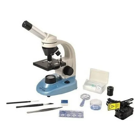 Microscópio E Kit Laboratório Ampliação De 40x A 640x Opton TIM-600