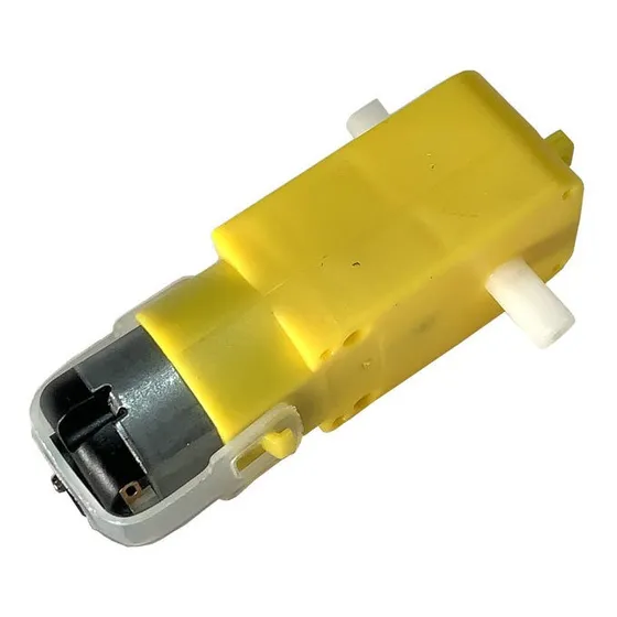 Motor Dc 3-6v Com Caixa De Redução E Eixo Duplo Robótica