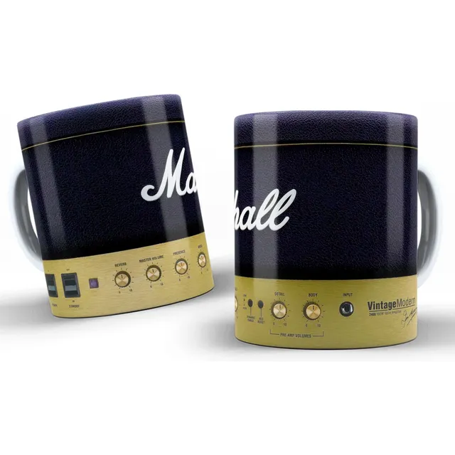 Caneca Marshall Amplificador Guitarra Banda Rock Presente