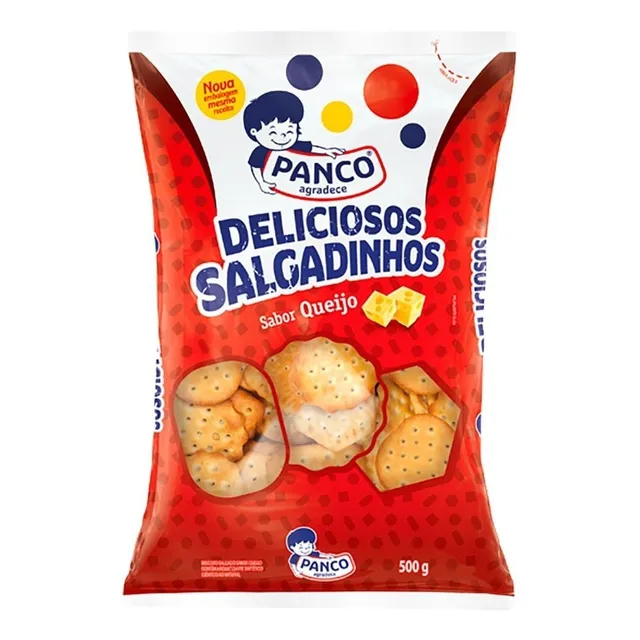 Atacado C/10 Biscoito Deliciosos Salgadinhos Panco 500g 
