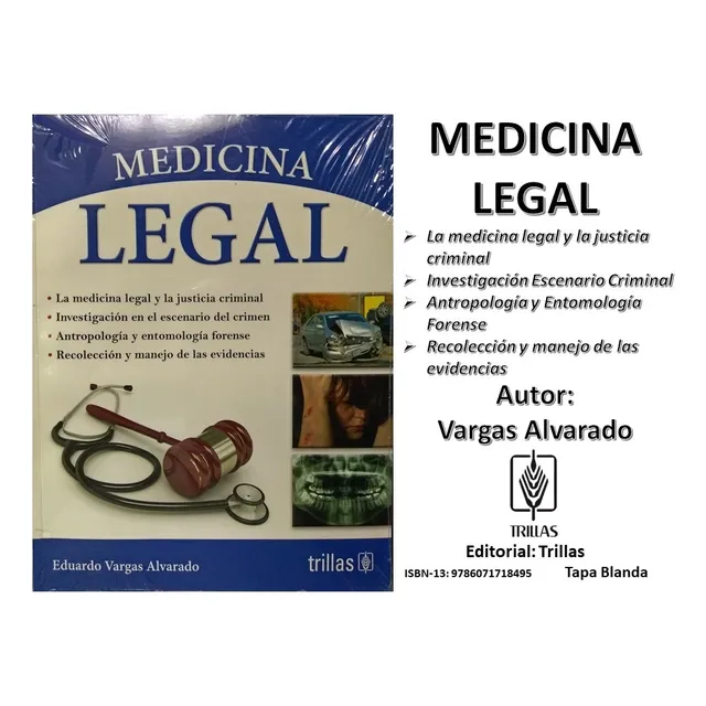 Libro Medicina Legal De Eduardo Vargas Editorial Trillas