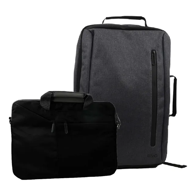 Mochila Manager Gris 15,6 Funda Notebook Negro 15,6 Levo