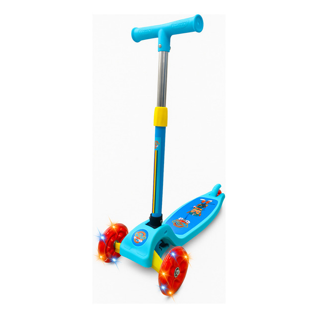 Patinete Scooter Infantil 3 Rodas Com Led Unitoys 1576 Azul Turma Da Aventura Patinete Scooter Infantil 3 Rodas Com Led Unitoys 1576 Azul Turma Da Aventura