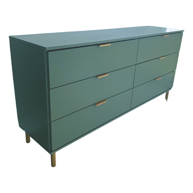 Cômoda Ditália 6 Gavetas Dm-243 Verde Oliva Cozy Cômoda Ditália 6 Gavetas Dm-243 Verde Oliva Cozy