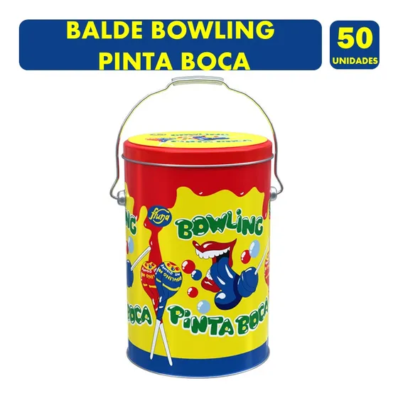 Balde Metálico De Chupetines Pinta Boca-fruna(contiene 50un)