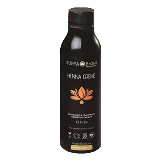Tinta Henna Crema Profesional Surya 200 Ml Castaño Oscuro