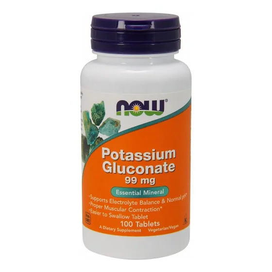 Supplement Now Foods Gluconato De Potasio 100 Comprimidos X