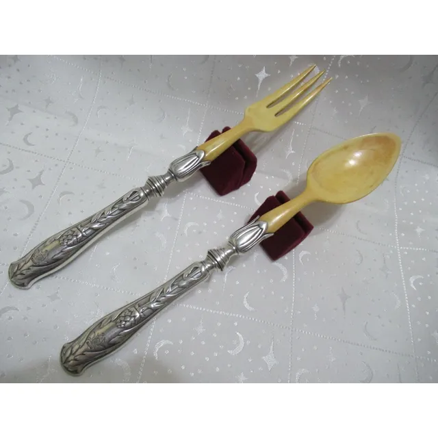 Cubiertos Ensalada Ivory Krupp Berndorf 12565