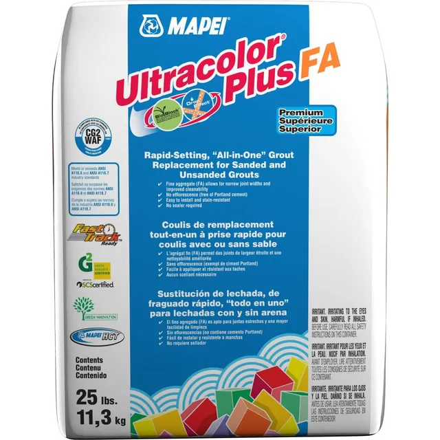 Lechada Mapei Ultracolor Plus Fa 25 Libra 94 Pajita