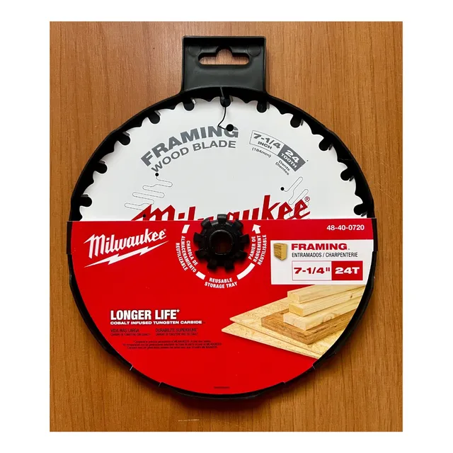 Disco Profe. Corte Madera Sierra Circular 7 1/4 Milwaukee