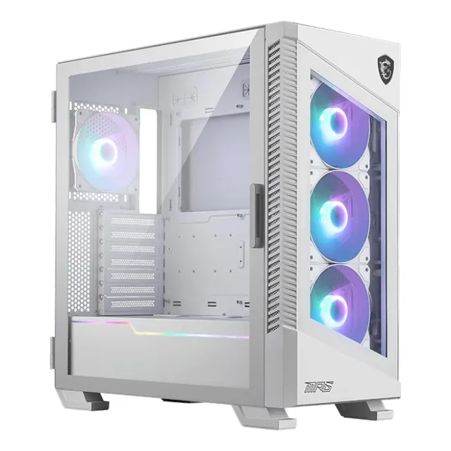 Funda Para Pc Para Juegos Msi Mpg Velox 100r Blanca Con Vidr