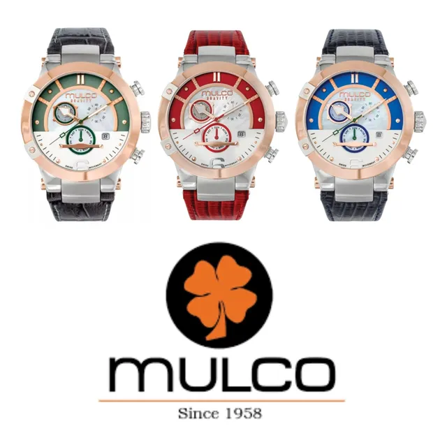 Reloj Mulco Mw5-4190-043 Modelo Gravity Con Correa De Cuero 