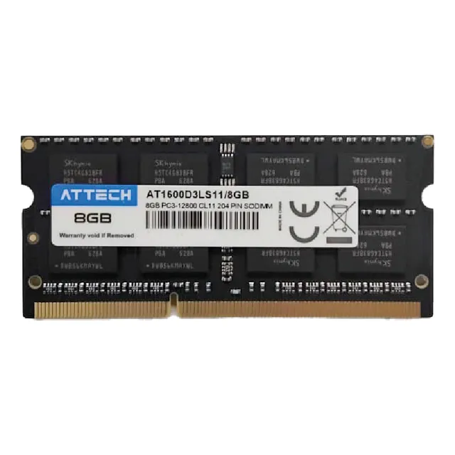 Memoria Ram Attech Ddr3l 8gb 1600mhz Portatil