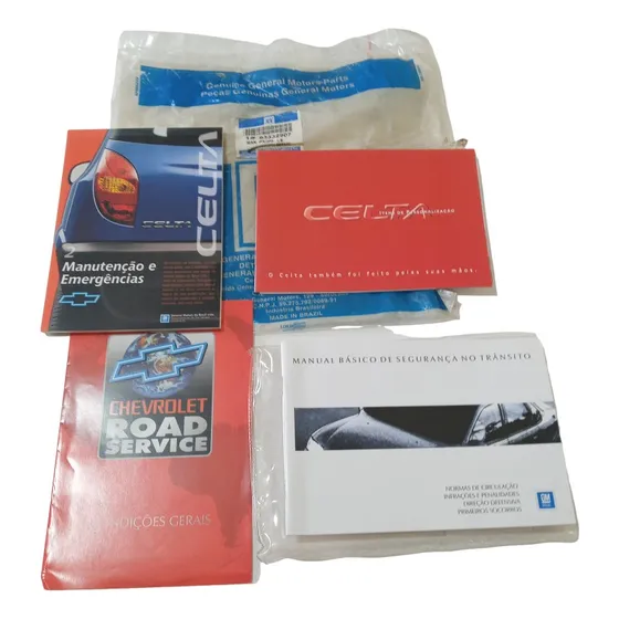 Celta 02 - Conjunto Manual Original Proprietário Novo Branco
