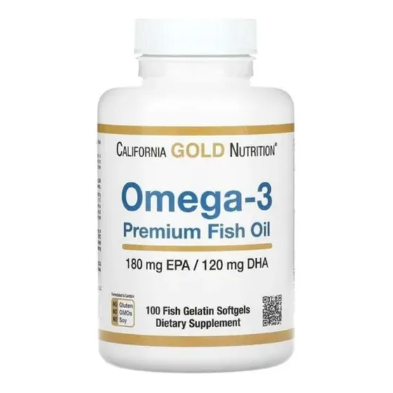 Aceite De Pescado Omega 3 California Gold Premium 100 Cáps.