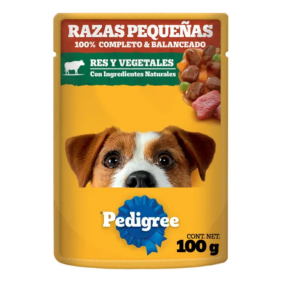 Sobres Pedigree X24 Perro Adulto Res Y Vegetales 100g C/u