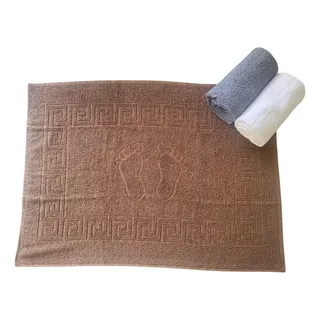 Toalha De Piso Pezinho Secar Pés 100% Algodão Alta Absorção Toalha De Piso Pezinho Secar Pés 100% Algodão Alta Absorção