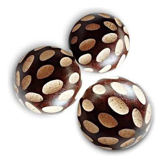 3 Esferas Decorativas Para Centro De Mesa Bolas Pelotas 7cm
