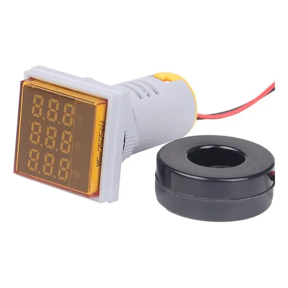 Voltimetro Amperimetro Hz 3 En 1 Centro De Carga 60v-500v