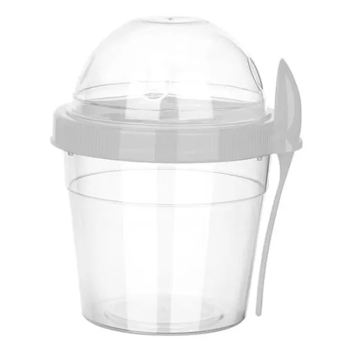 Vaso Yogurt Fruta Cereal To Go Titiz 500ml + Cuchara Premium